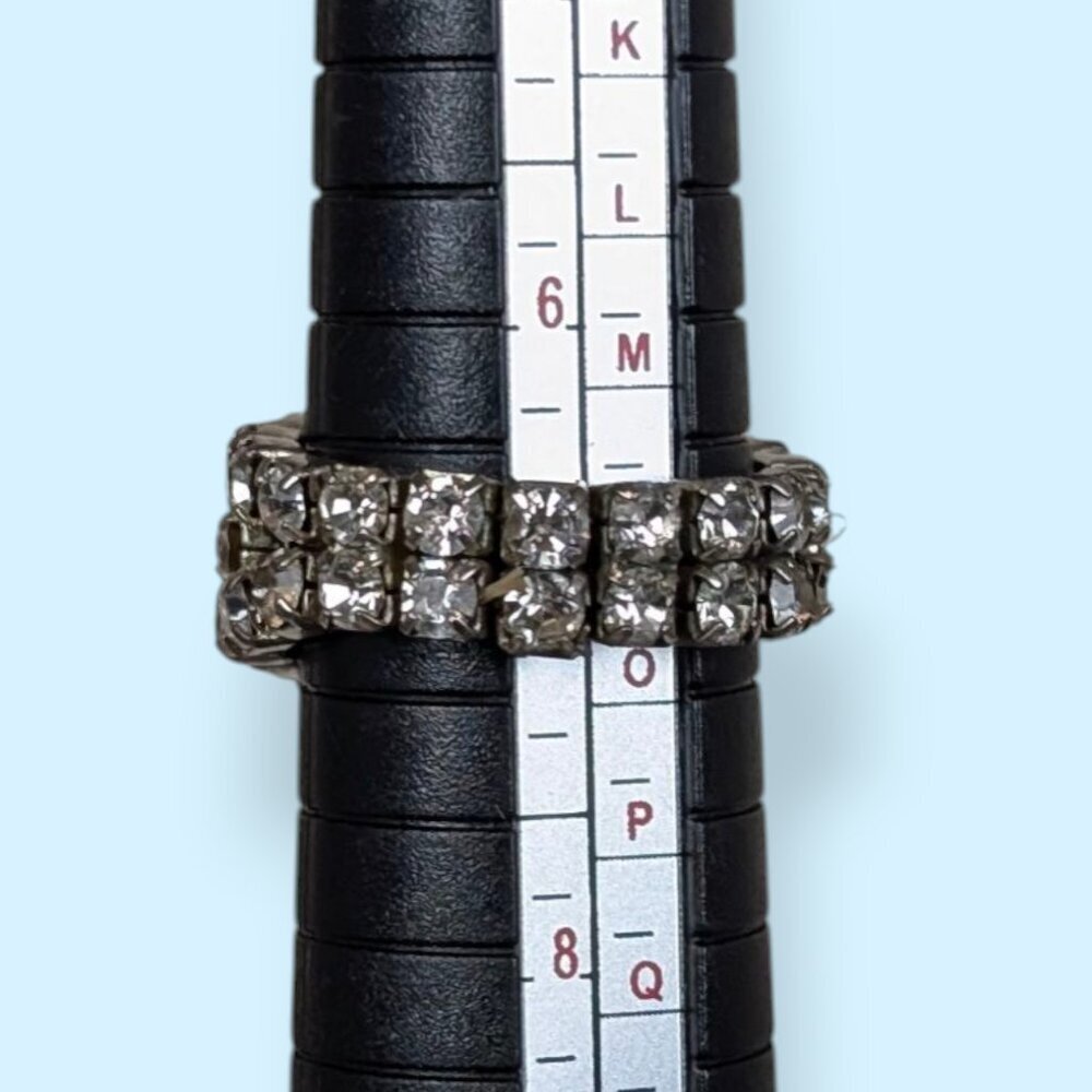 (3/$20) Rhinestone & AB Stone Stretch Ring - Picture 6 of 6